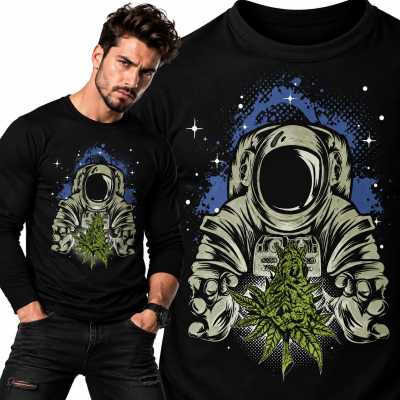 LONGSLEEVE ŚMIESZNY CANNABISNAUT